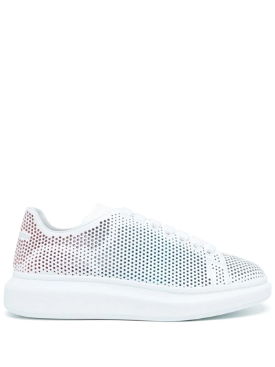Alexander Mcqueen Oversized Perforated Low-top Sneakers In 9035