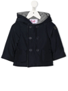 IL GUFO HOODED DOUBLE-BREASTED PADDED JACKET