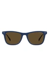 Levi's 52mm Rectangular Sunglasses In Blue / Brown