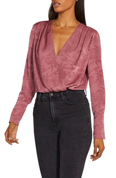 Favorite Daughter The Date Blouse In Mauve Floral