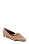 Franco Sarto Rina Womens Leather Slip On Ballet Flats In Mocha