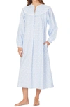 Lanz Of Salzburg Ballet Nightgown In Light Blue Print