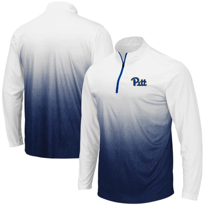 Colosseum Men's Navy Pitt Panthers Magic Team Logo Quarter-zip Jacket