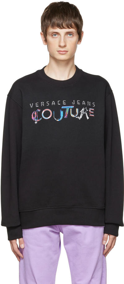 Versace Jeans Couture Black Cotton Sweatshirt