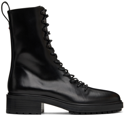 Aeyde Isabel Combat Boots In Black
