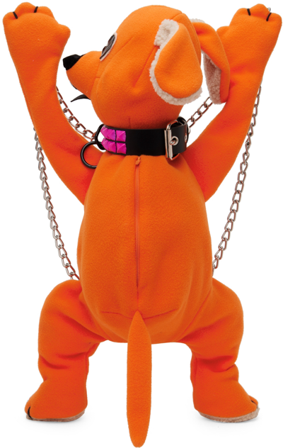 Anna Sui Orange Doggy Backpack In Tangerine Dream
