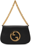 Gucci Black Interlocking G Blondie Shoulder Bag In 1000 Black