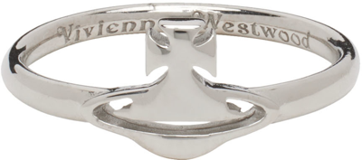 Vivienne Westwood Silver Carmen Ring In Platinum
