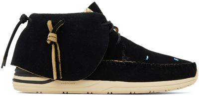 Visvim Fbt Bearfoot Perf-folk Shoes In Black