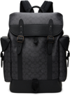 COACH BLACK & GRAY HITCH BACKPACK