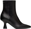 Mm6 Maison Margiela Black Nappa Leather Heels