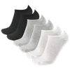 Csg Mens  6pk No Show Socks In White/grey/black