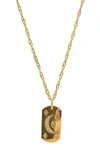 Adornia Celestial Tag Necklace In Yellow