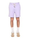 MOUTY MOUTY LOGO EMBROIDERED BERMUDA SHORTS