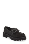 Karl Lagerfeld Giana Platform Loafer In Black Black