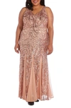 NIGHTWAY SEQUIN TRUMPET GOWN