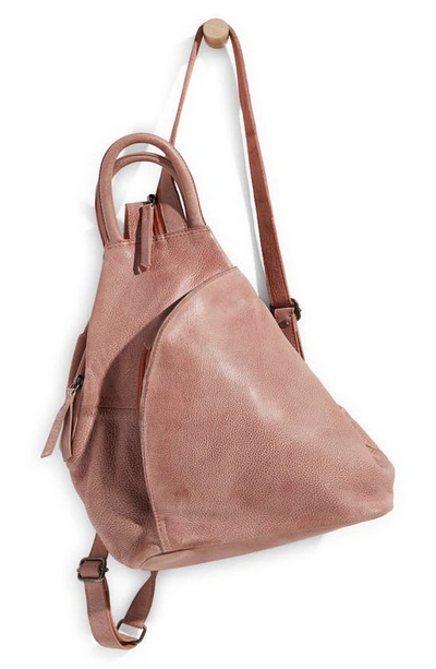 Free People We The Free Soho Convertible Leather Backpack In Winter Coral