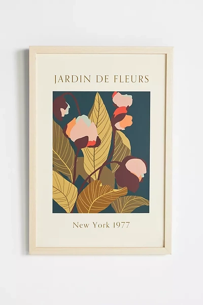 Artfully Walls Jardin De Fleurs - New York 1977 In Blue