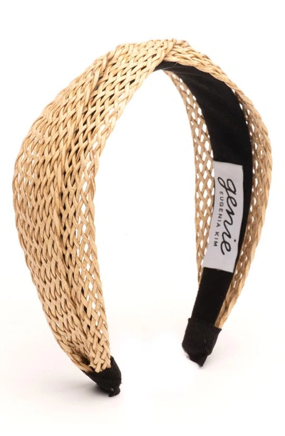 Genie By Eugenia Kim Arianna Woven Headband In Beige