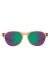 Oakley 54mm Polarized Round Sunglasses In Light Brown
