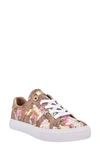 Guess Women's Loven Casual Lace-up Sneakers Women's Shoes In Brown Multi