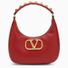 VALENTINO GARAVANI STUD SIGN BAG IN RED LEATHER