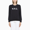 Apc A.p.c. Relaxed-fit Lightweight Cotton Blend Sweatshirt In Blue