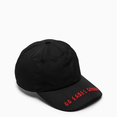 44 Label Group Logo Embroidered Baseball Cap In Nero