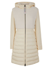 LOVE MOSCHINO LOVE MOSCHINO WOMEN'S WHITE OTHER MATERIALS OUTERWEAR JACKET,WK52980T357AA34 40