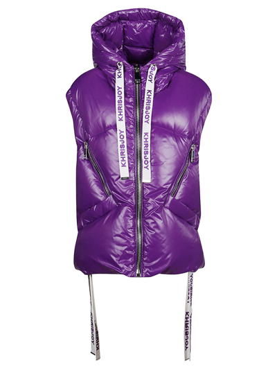 Khrisjoy Vest In Viola Polyamide In Purple