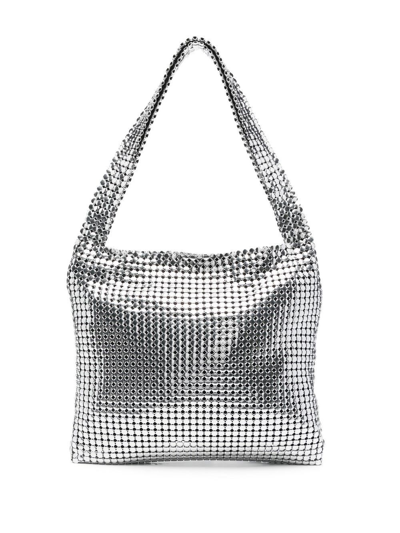 Rabanne Chainmail Tote Bag In Silver