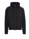 Herno Knit Hood Jacket In Blue
