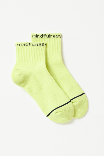 Girlfriend Collective Glow Mindfulness Quarter Crew Sock