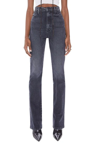 Mother Women's High-waisted Smokin' Double-heel Jeans In Grey