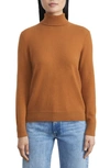 Lafayette 148 Metallic Trim Cashmere Turtleneck Sweater In Nocolor