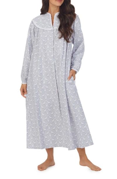 Lanz Of Salzburg Ballet Nightgown In Grey Print