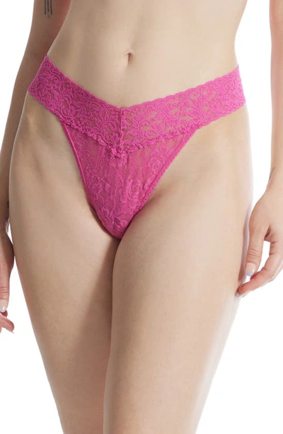 Hanky Panky Signature Lace Original Rise Thong In Multicolor