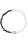 TALIS CHAINS TALIS CHAINS CHIP STONE XL PEARL NECKLACE- MONOCHROME