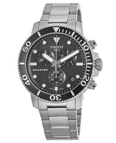 Pre-owned Tissot Seastar 1000 Chronograph Black Dial Men's Watch T120.417.11.051.00