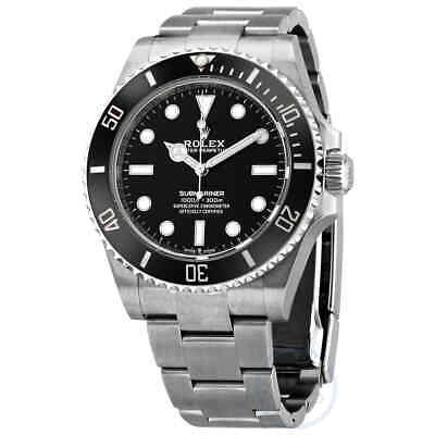 Pre-owned Rolex Submariner Automatic Chronometer Black Dial Men's Watch 124060bkso