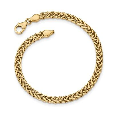 Pre-owned Superdealsforeverything Real 14kt Yellow Gold Polished Fancy Link Bracelet; 7.5 Inch