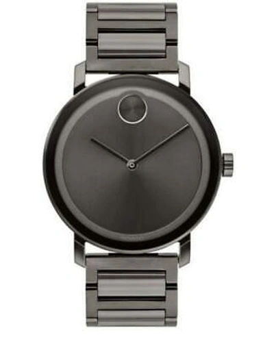 Pre-owned Movado Bold Gunmetal Ion-plated Men's Watch 3600509