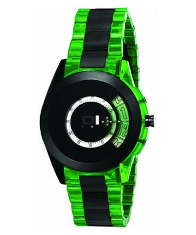 Pre-owned 01 The One Genuine  Spinning Wheel An08g10 Classic Analog Watch Enamel Bezel