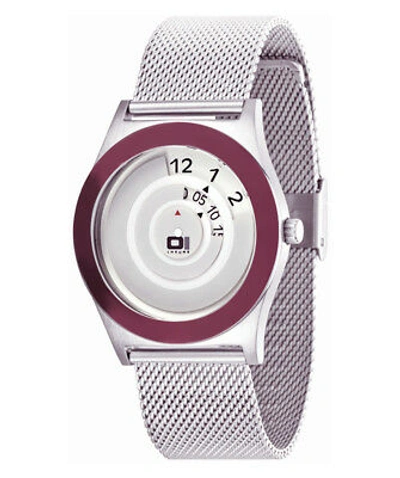 Pre-owned 01 The One Genuine  Spinning Wheel An06g07 Cool Design Fashion Watch Mesh Band
