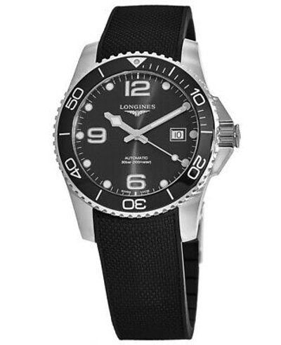 Pre-owned Longines Hydroconquest Automatic Black Ceramic Men's Watch L3.781.4.56.9