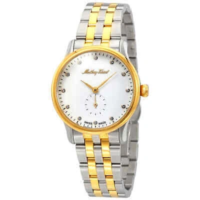 Pre-owned Mathey-tissot Edmond Metal Crystal White Dial Ladies Watch D1886mbi