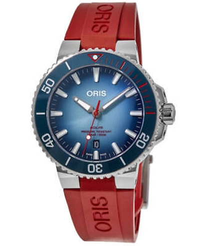 Pre-owned Oris Aquis Limited Edition Oceano Pulito Men's Watch 01 733 7730 4105-set