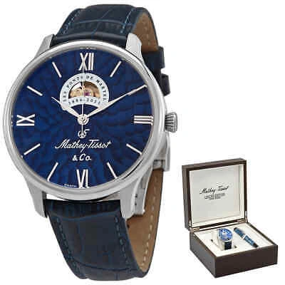 Pre-owned Mathey-tissot Edmond Automatic Blue Dial Men's Watch Mc1886abu