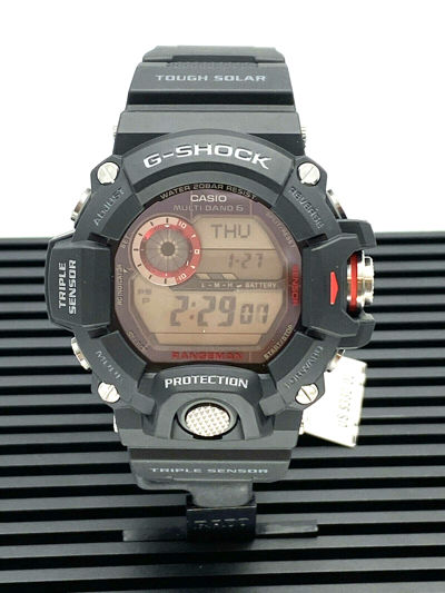 Pre-owned G-shock Casio  Rangeman Triple Sensor Tough Solar Power Watch Gw9400-1