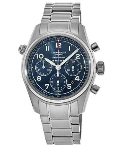Pre-owned Longines Spirit Automatic Chronograph Blue Dial Men's Watch L3.820.4.93.6